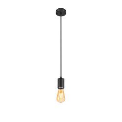 pendant luminaire LALU E27 IP20, black dimmable