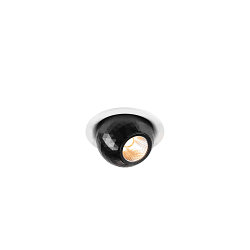 Apparecchio da incasso a soffitto DYSKO rotondo IP20, nero, bianco dimmerabile