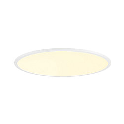 Luminaire de plafond PANEL 60 rond, adapt aux postes de travail avec cran IP20, blanche, laqu gradable