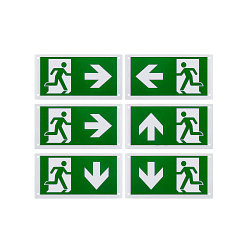 Piktogrammfolie f�r P-LIGHT, 6er Set, B:15,5cm, gr�n