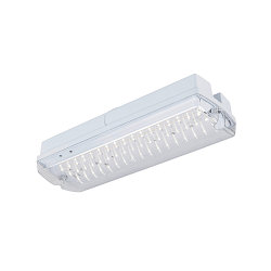Lampada da parete e soffitto P-LIGHT angolare IP65, trasparente, bianco, laccato 