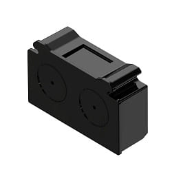 Endkappe EASYLIGHT EC BK, schwarz