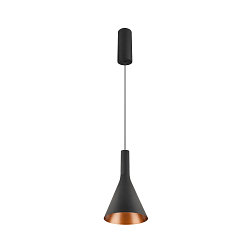 pendant luminaire LALU SET CONE 15 IP20, black dimmable