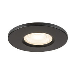 Plafonnier encastr UNIVERSAL DOWNLIGHT FIX avec couverture IP65, noir gradable