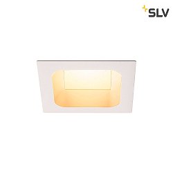 VERLUX, Recessed luminaire, LED, 3000K, matt white, 13,5x13,5 cm, 20W