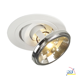 Recessed luminaire TWISTER QRB DOWNLIGHT, round, max. 75W white