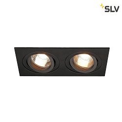 Luce da incasso NEW TRIA II GU10 GU10, Nero