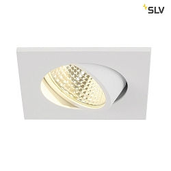 SET - Downlight NEW TRIA 3W LED DL SQUARE, 38, 3000K, incl. driver, clip springs