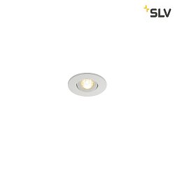 LED Ceiling recessed spot NEW TRIA MINI DL SET, round, 2,2W, PowerLED, 3000K, 30, incl. Driver, Clip springs, white