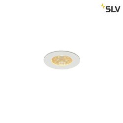 LED Ceiling recessed luminaire PATTA-I, round, 12W, COB LED, 38, 3000K, IP65, incl. Driver, white