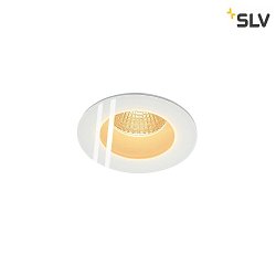 LED Ceiling recessed luminaire PATTA-F, round, 12W, COB LED, 38, 3000K, IP65, incl. Driver, white