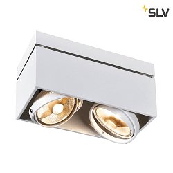 Luminaire de plafond KARDAMOD SURFACE SQUARE ES111 angulaire, double GU10, blanche