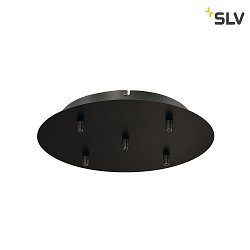 Rosone a soffitto FITU PD 5 elemento, rotondo Nero
