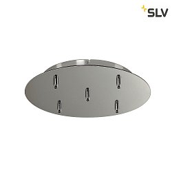 Ceiling canopy FITU 5, round, incl. strain relief, chrome