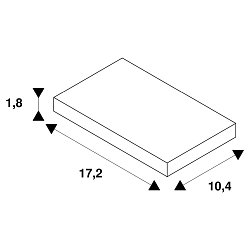 Connecteur en T monophas version pour montage en surface, terre  gauche noir 