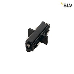 Straight coupler, for 1-Phase High Voltage track, electrical, black