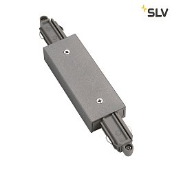 Straight coupler with feed-in possibility, silver grey