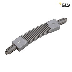 Flex coupler for 1-Phase High Voltage track, silver grey