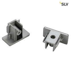 Endcaps for 1 Phase Tracks, 2 items, silver grey