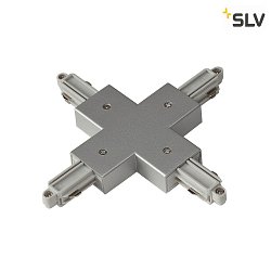 1- Connecteur en X monophas version pour montage en surface Gris argent