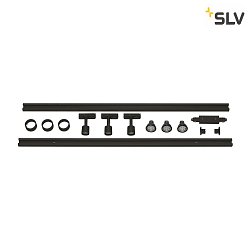 3er Set 1-Phasen Strahler PURI TRACK, inkl. 3x LED GU10 4.3W 2700K 245lm 40 + 2 Schienen + Zubehr, schwarz