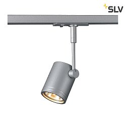1-Projecteur monophas BIMA 1  1 flamme, pivotant  la cardan GU10 IP20, gris argent gradable