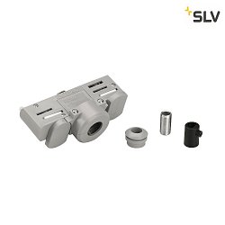 EUTRAC Pendelleuchten-Adapter fr HV 3-Phasen Schiene, silbergrau