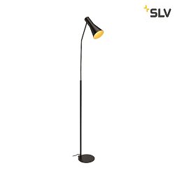 Lampadaire PHELIA E27, noir 