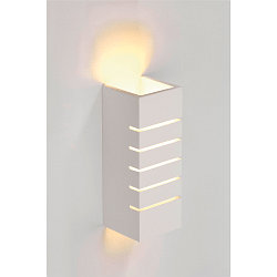 Plaster Wall luminaire GL 100 SLOT, rectangular, white plaster, E14