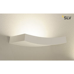 Plaster Wall luminaire GL 102 CURVE, white plaster, R7s 78mm