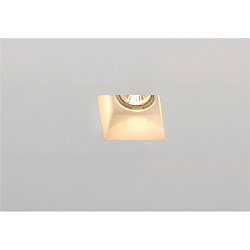 Recessed luminaire PLASTRA Downlight, GU10, square, white