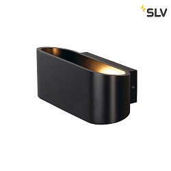 Lampada da parete OSSA 180 su / gi, ovale R7s IP20, Bianco dimmerabile
