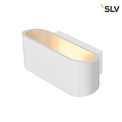 Lampada da parete OSSA 180 su / gi, ovale R7s IP20, Bianco dimmerabile