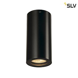 Plafoniera ENOLA B CL-1 GU10 IP20, nero dimmerabile