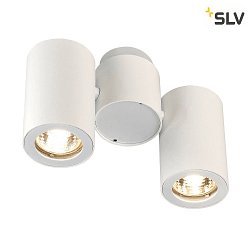 Spot ENOLA B DOUBLE 2-Lampadine GU10 IP20, bianco dimmerabile