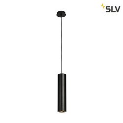 Luci a sospesione ENOLA B PD-1 Gi, cilindrico GU10 IP20, nero dimmerabile