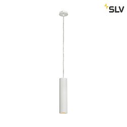 Pendant luminaire ENOLA_B PD-1, IP20, GU10 QPAR51 max. 50W,  6.7cm / H 30cm, aluminium, white