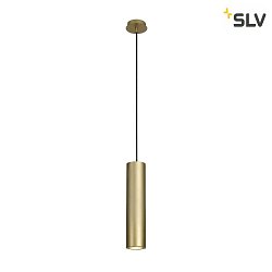 Luci a sospesione ENOLA_B PD-1 Gi, cilindrico GU10 IP20, Ottone dimmerabile