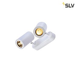 Spot ENOLA B DOUBLE SPOT  2 flammes, pivotant, rotatif GU10 IP20, blanche gradable