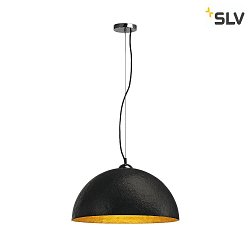 Pendant luminaire FORCHINI, PD-1, 50cm, round, black/gold