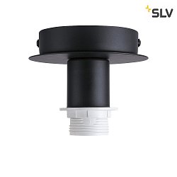 Ceiling luminaire FENDA E27 Ceiling canopy, shade excl., black