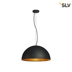Pendant luminaire  FORCHINI M PD-1 50 cm, black / gold