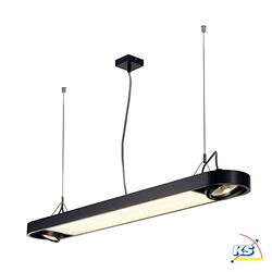 Pendant luminaire AIXLIGHT R Office T5, round, max. 2xT5 39W + 2xES111 75W,