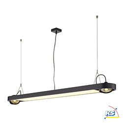 Pendant luminaire AIXLIGHT R Office T5, round, max. 2xT5 54W + 2xES111 75W,