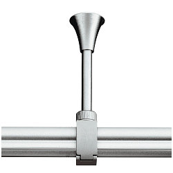 Suspension au plafond biphas  EASYTEC II 2-PHASE rigide, Gris argent