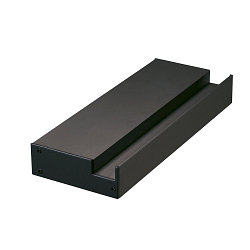 GLENOS Profi-Wandtrger-Profil 20, Aufbauprofil, 20cm, ohne Endkappen, schwarz