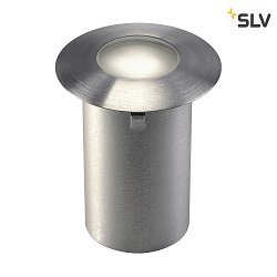 LED Recessed luminaire TRAIL-LITE LED Cover Stainless steel with satinated glass insert, LED warmwhite