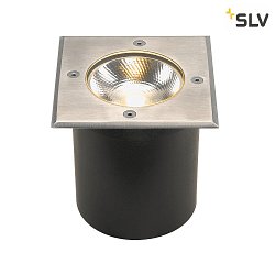 Premium LED Outdoor Floor recessed luminaire ROCCI 125 SQUARE, IP67, stainless steel 316, 8.6W 120 3000K 580lm