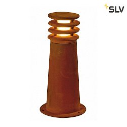 Luce con piedistallo RUSTY ROUND 40 piccolo, rotondo E27 IP55, ruggine dimmerabile