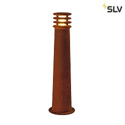 Luce con piedistallo RUSTY ROUND 70 grande, rotondo E27 IP55, ruggine dimmerabile